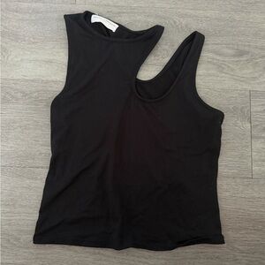 Urban Outfitters Black Asymmetrical Tank Top